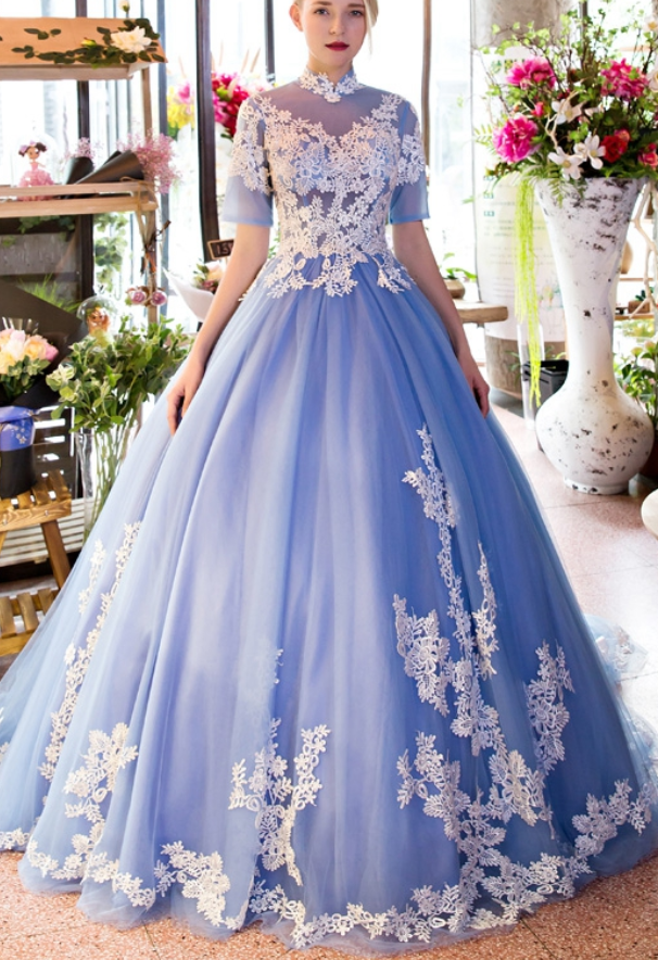 half sleeve gowns
