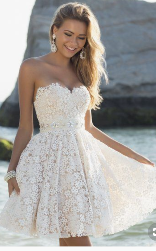 crochet homecoming dress